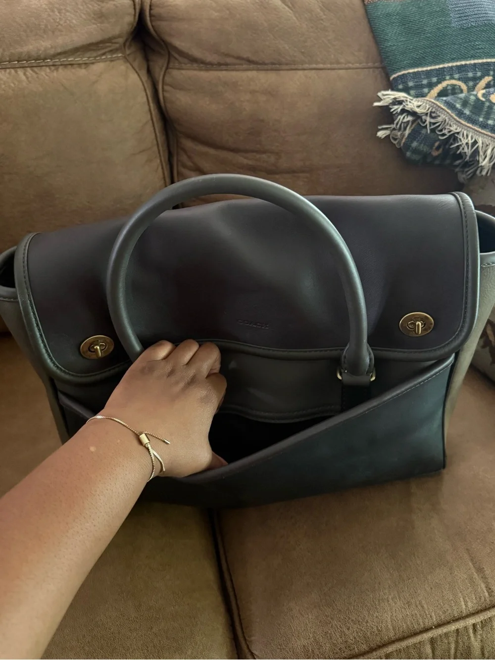 Coach Legacy Utility Flap Commuter Bag
